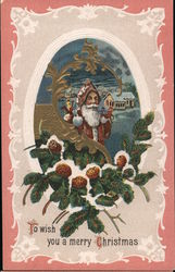 To wish you a merry Christmas Postcard