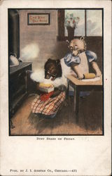 Busy Bears on Friday Postcard