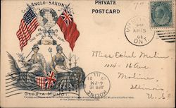 Gloria Mundi. Anglo-Saxon. One Aim. One Goal. 1901 Postcard