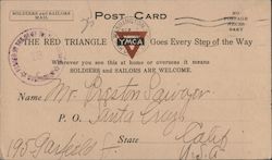 The Red Triangle YMCA Goes Every Step Of The Way Postcard