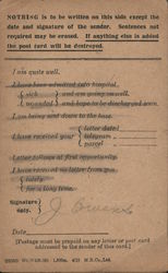 Field Service Post Card Postcard