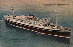 N.Y.K. Line, M. S. Chichibu Maru Japan Postcard Postcard Postcard