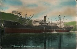 Tashmoo at loading tip Fowey Postcard