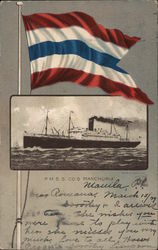 P.S.S. S Co's Manchuria Steamers Postcard Postcard Postcard