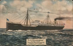 S.S. Wilhelmina 13,500 tons Postcard