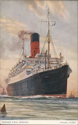 Cunard R.M.S. Aurania Steamers Postcard Postcard Postcard