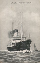 Great Eastern Railway Company's S.S.S. "Brussels" Harwich Antwerp Service Postcard