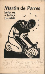 The Catholic Worker: Martin de Porres, Help Us To Be Humble Postcard