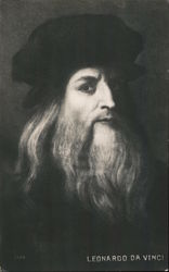 Leonardo da Vinci Postcard