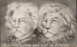 Dr. Livingston "All the Lions are Not In Africa" Postcard