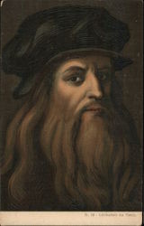Leonardo da Vinci Postcard