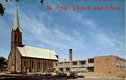 St. Agnes Catholic Church And School Postcard