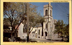 St. Mary'S Catholic Church Fond Du Lac, WI Postcard Postcard
