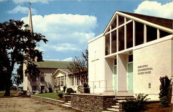 Barrington Congregational Church and Church House Postcard