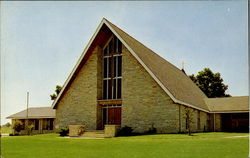 Our Lady Of Lourdes Catholic Church And Parish Hall Marysville, OH Postcard Postcard