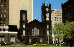 The Old Stone Church On Public Square Postcard