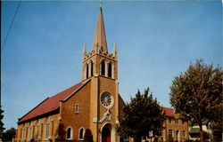 St. Mary's of the Lake Roman Catholic Church & Rectory Postcard