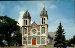 St. Johns Roman Catholic Church Keeseville, NY Postcard Postcard