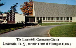 The Loundonville Community Church, One Mile North Of Albany On Route9 Loudonville, NY Postcard Postcard