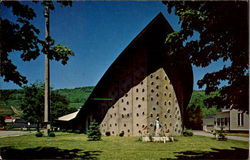 St. Janurius Church Our Lady Of The Grapes Shrine The Grape Grotto Postcard