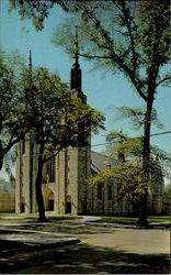 St. Mary'S Cathedral And Rectory On The St. Lawrence River Ogdensburg, NY Postcard Postcard