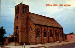 St. Rose Of Lima Church Santa Rosa, NM Postcard Postcard