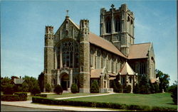 Holy Cross Catholic church Holyoke, MA Postcard Postcard