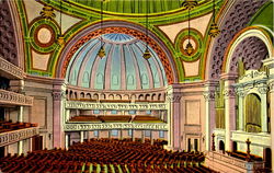 Interior Of The Christian Science Church Postcard