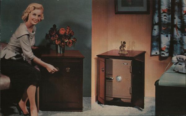 Wooden Safe Cabinet - John D. Brush & Co., Inc. Rochester New York