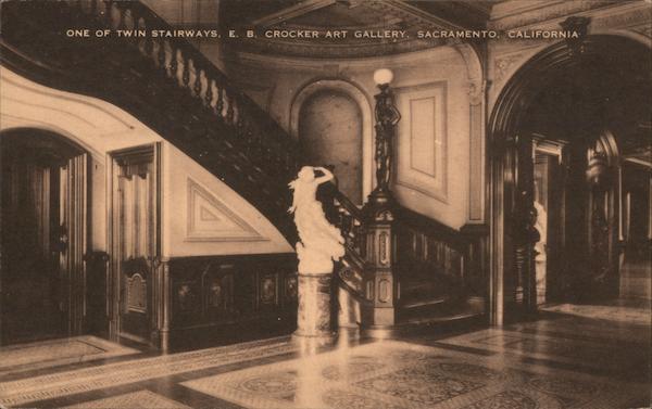 One of Twin Stairways, E.B. Crocker Art Gallery Sacramento California