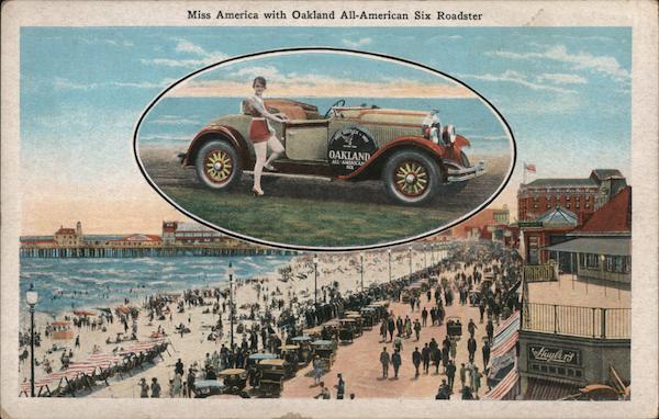 Miss America with Oakland All-American Six Roadster California