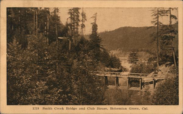 Smith Creek Bridge and Club House, Bohemian Grove Monte Rio California