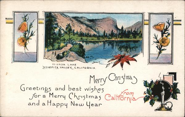 Merry Christmas Greetings and Best Wishes For a Merry Christmas and a Happy New Year From California