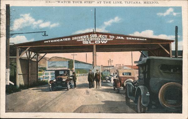 Watch Your Step at the Line Tijuana Mexico