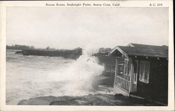 Storm Scene, Seabright Point Santa Cruz California