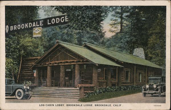 Log Cabin Lobby Brookdale Lodge California