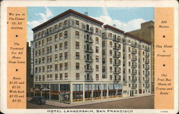 Hotel Lankershim San Francisco California