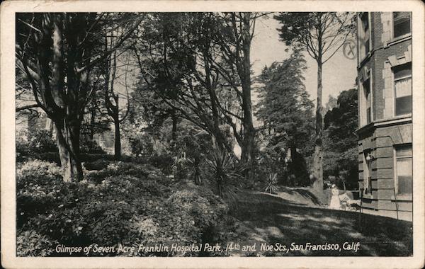Glimpse of Seven Acre Franklin Hospital Park San Francisco California