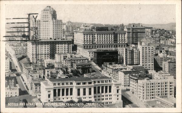 Hotels and Apartment Houses San Francisco California