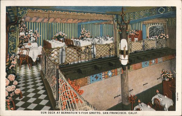 Sun Deck at Bernstein's Fish Grotto San Francisco California