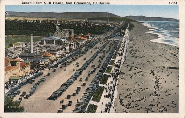 Beach from Cliff House San Francisco California