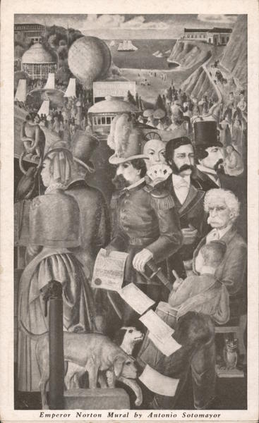 Emperor Norton Mural by Antonio Sotomayor at Happy Valley Cocktail Lounge San Francisco California