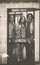 Hippies in Santa Cruz Jail, Boardwalk photo California Original Photograph Original Photograph Original Photograph