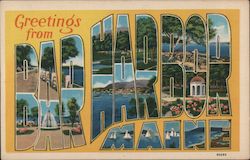 Greetings From Bar Harbor Maine Postcard Postcard Postcard