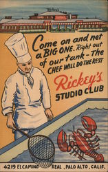 Rickey's Studio Club Palo Alto, CA Postcard Postcard Postcard