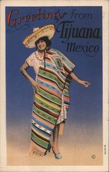 Greetings from Tijuana Mexico Postcard