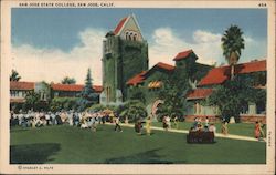 San Jose State College Postcard