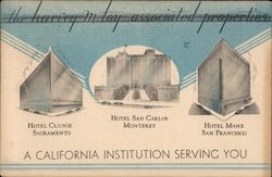 Harvey M. Toy Associated Properties Postcard