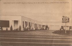 Sealy Rest Auto Court San Mateo, CA Postcard Postcard Postcard