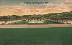 El Rancho Santa Rosa Motor Lodge Postcard